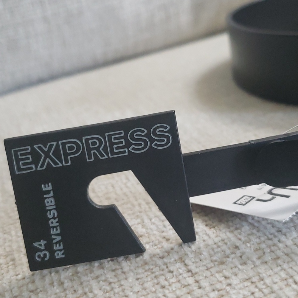 Express Belt Reversible Sz 34 Black - Picture 3 of 13